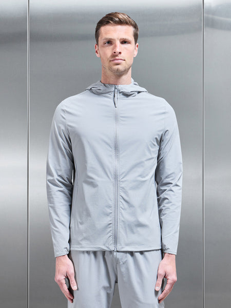 Active Technical Windbreaker in Mid Grey