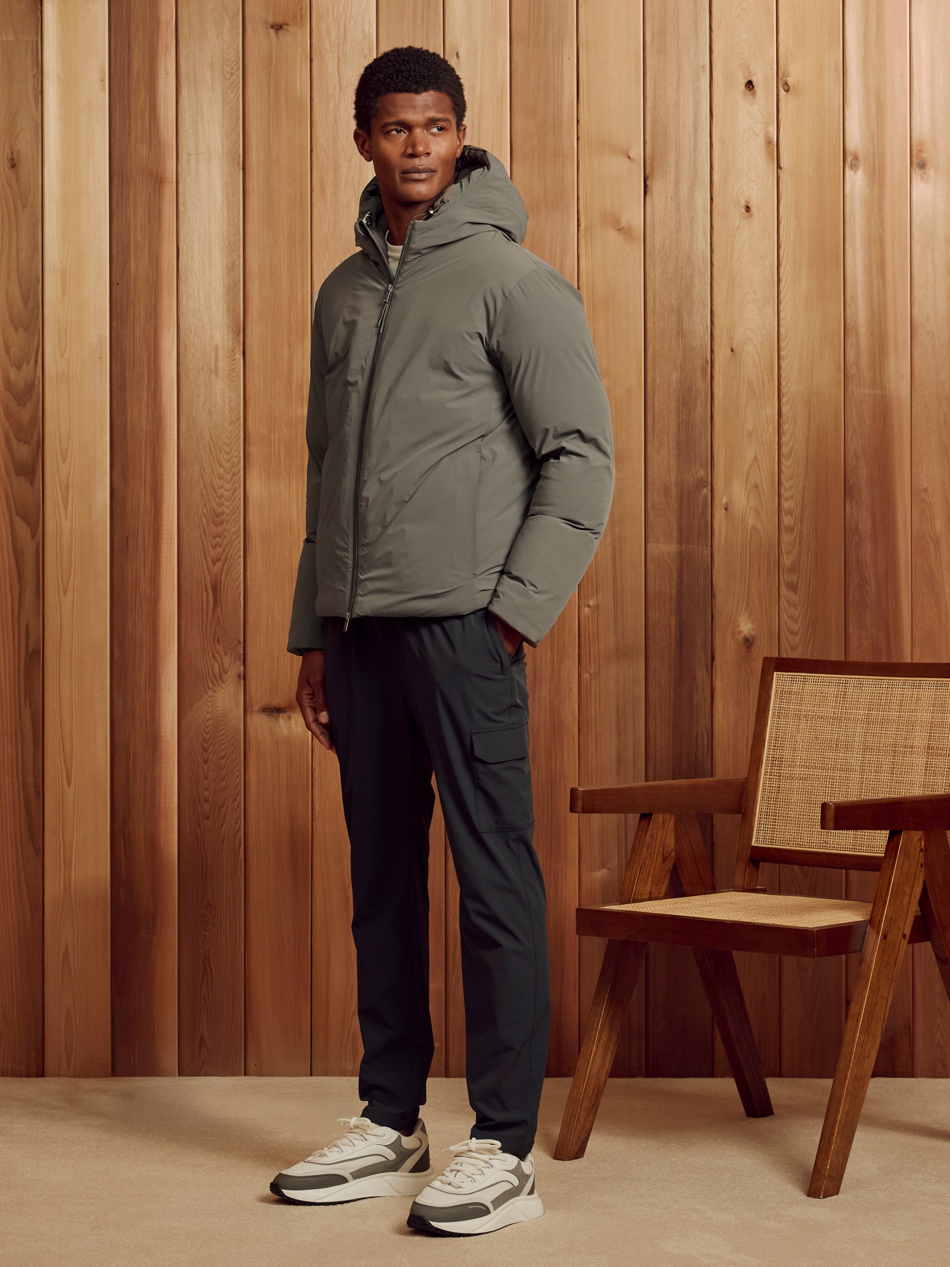 Flat Pocket Cargo Pant in Grey