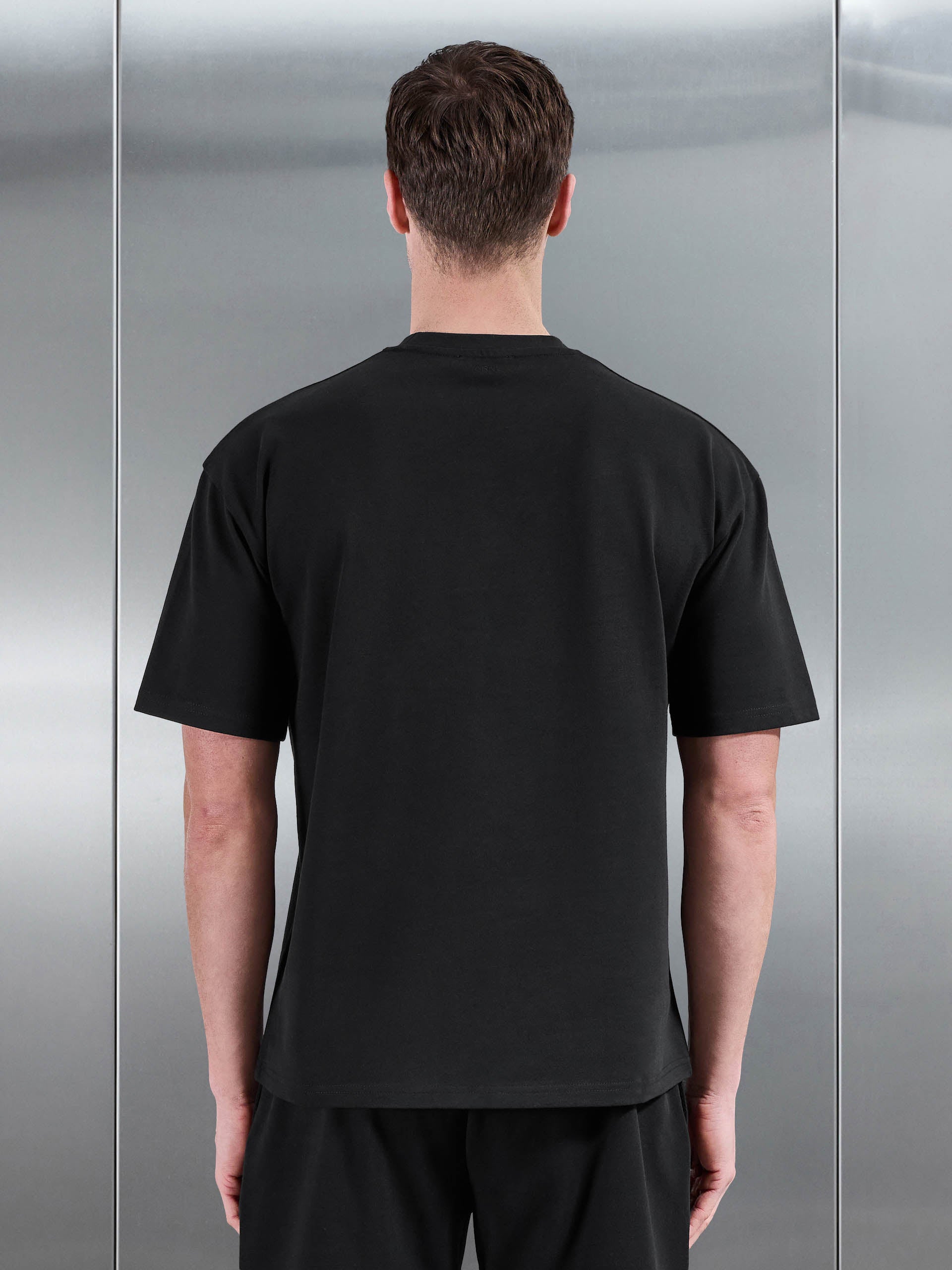 Brushed Relaxed T-Shirt in Black