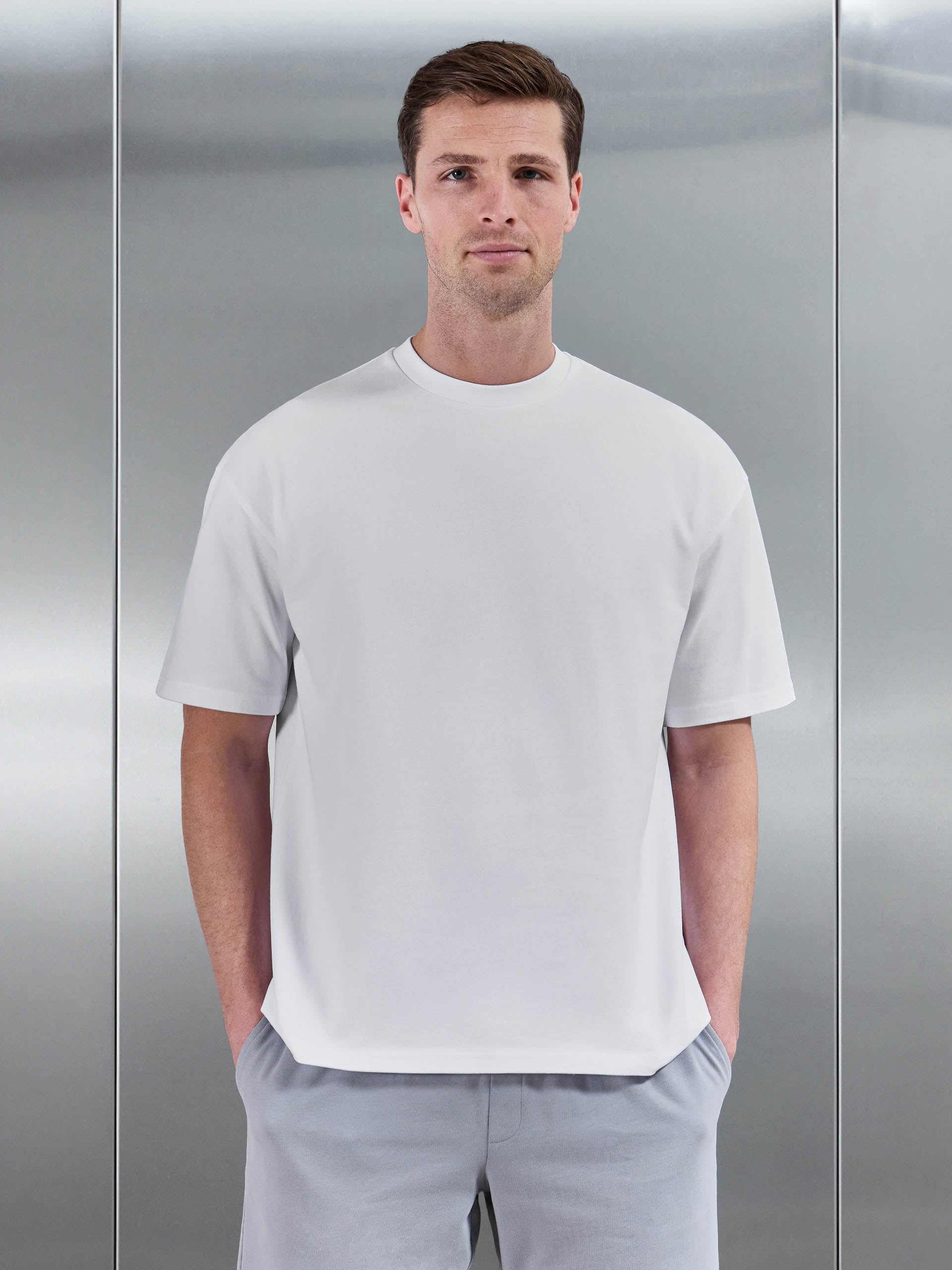 Brushed Relaxed T-Shirt in White