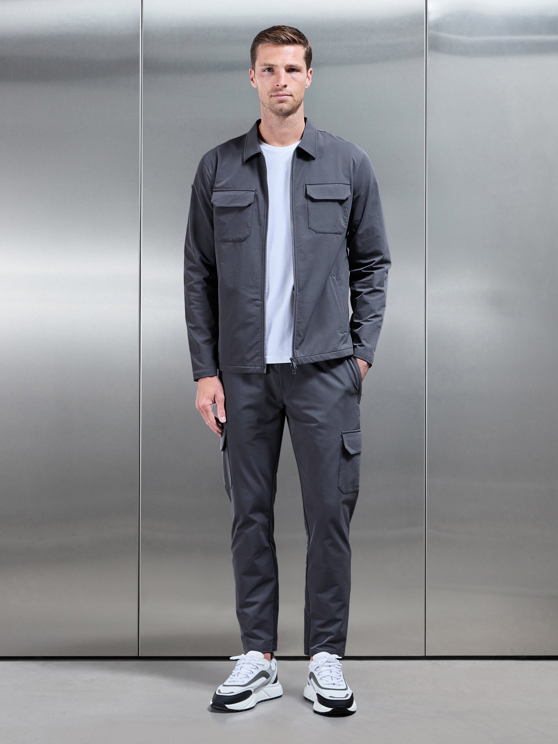 Cargo Jacket in Grey