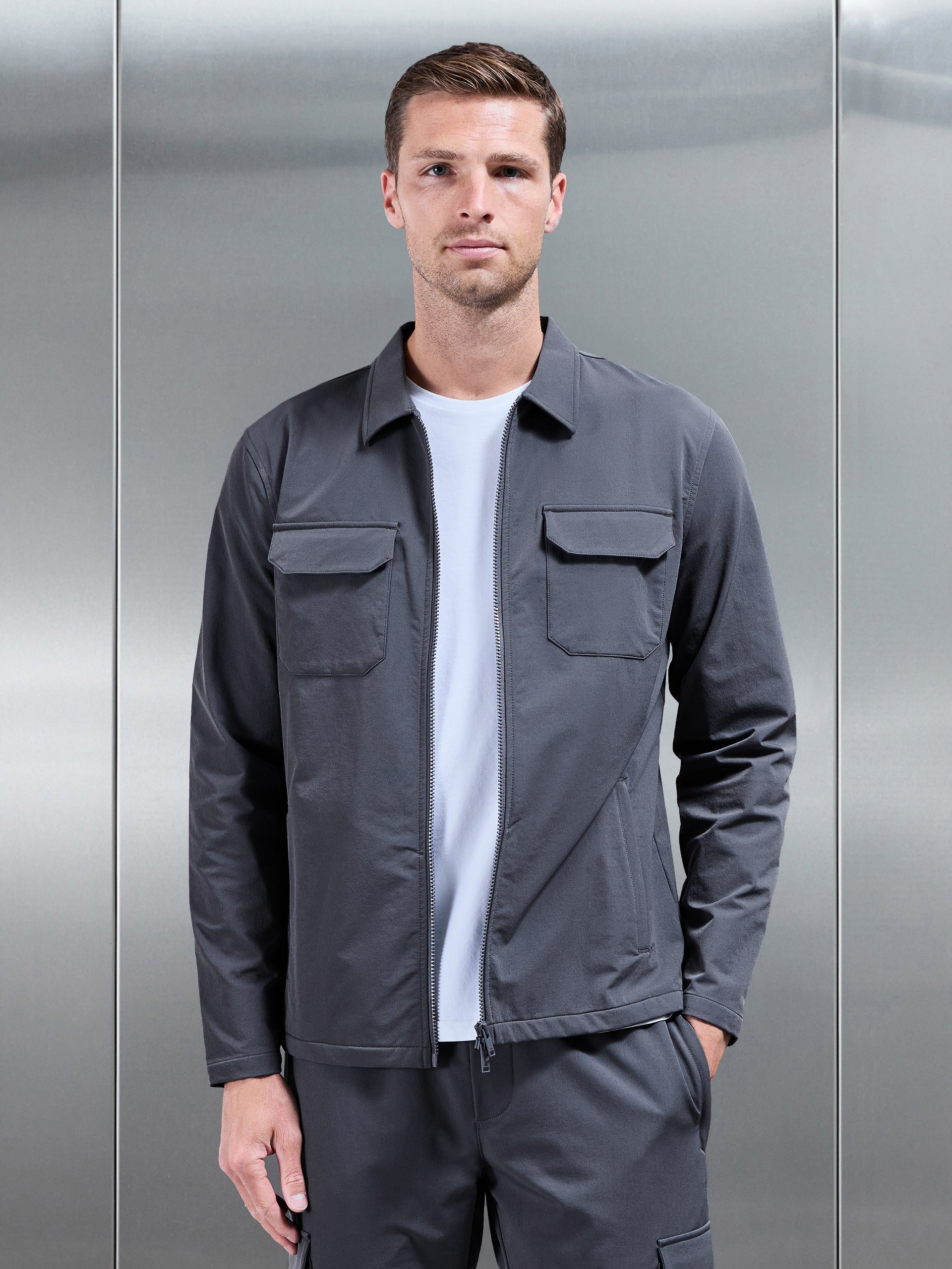 Cargo Jacket in Grey