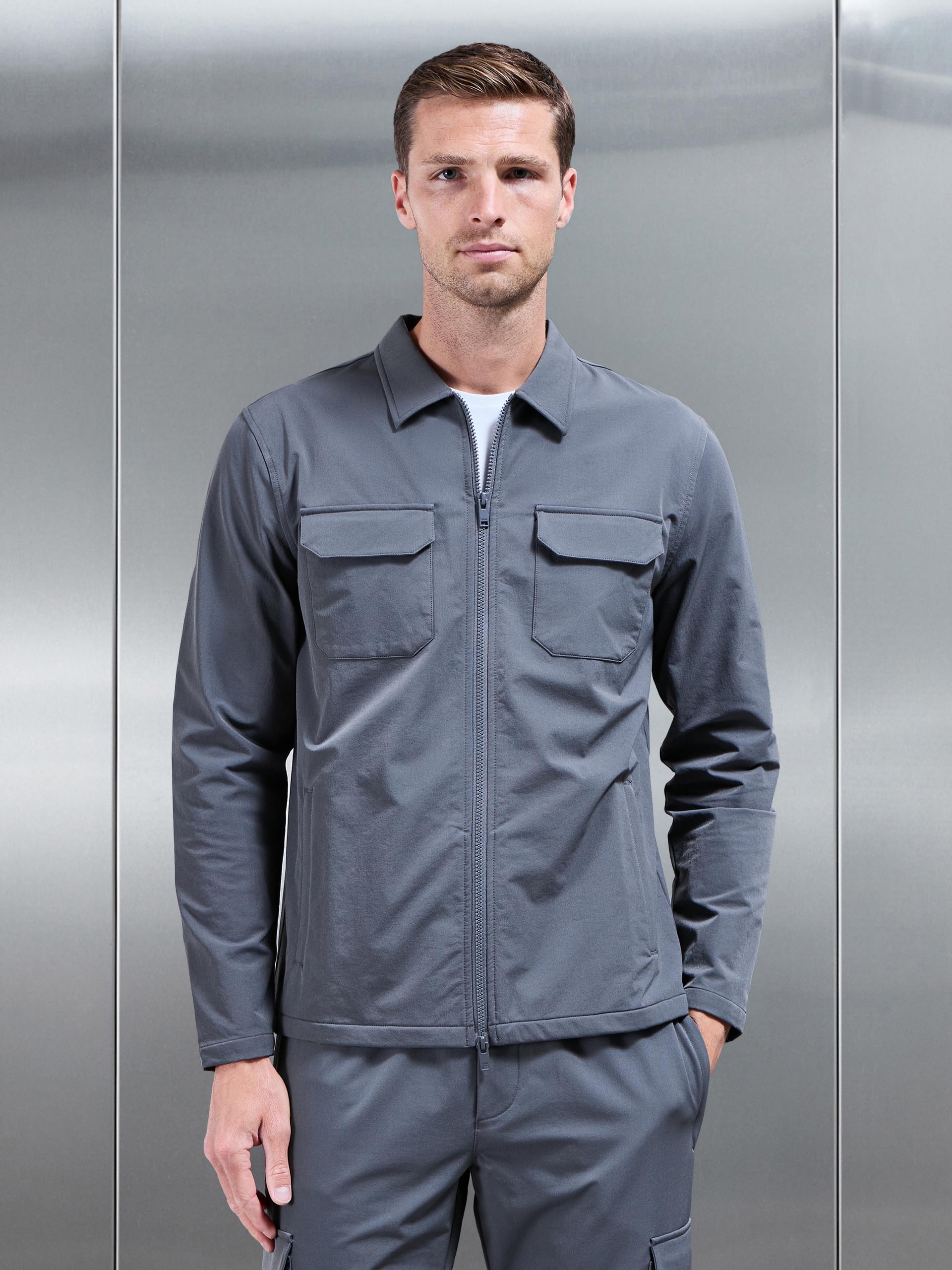 Cargo Jacket in Grey