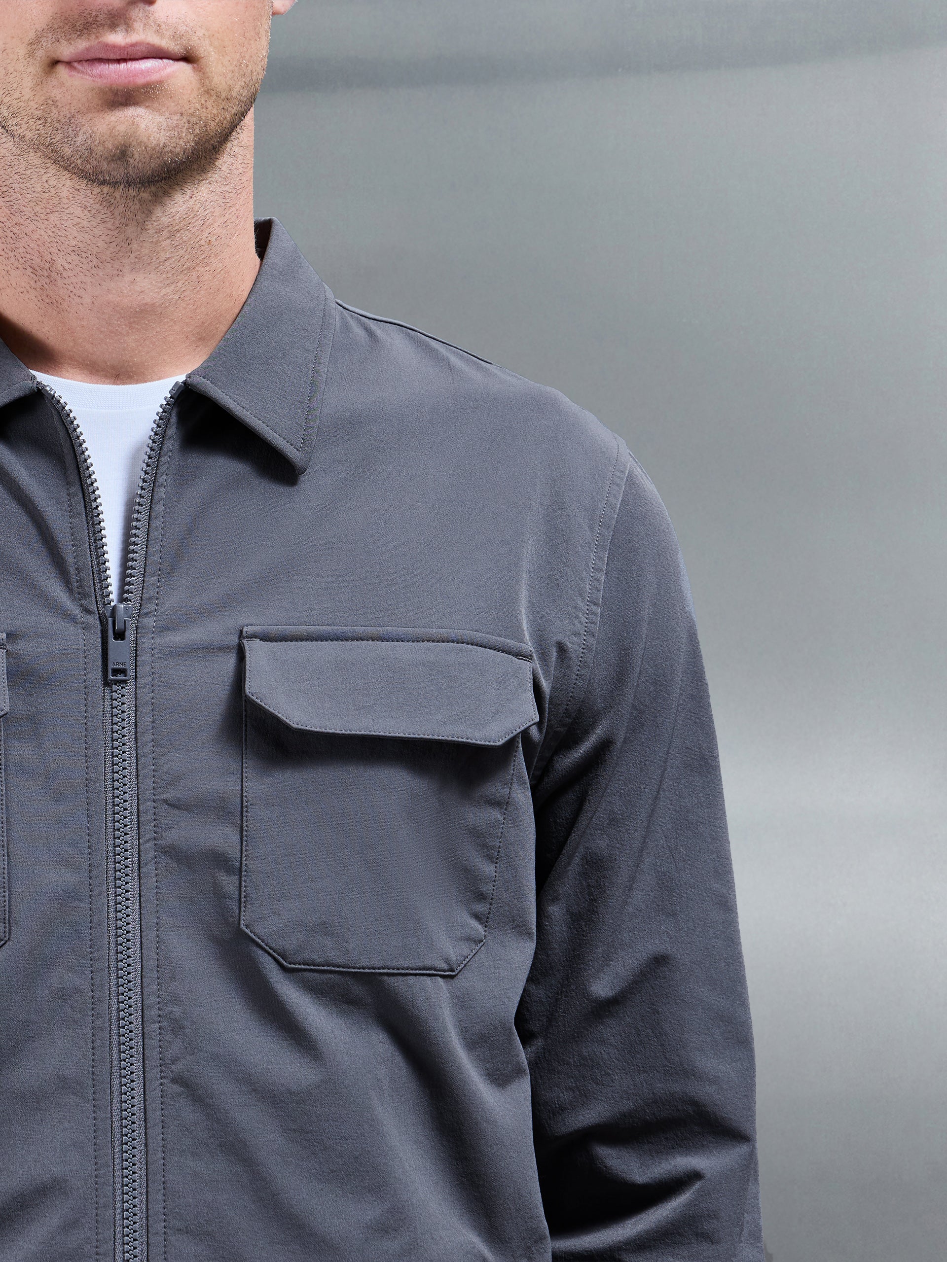 Cargo Jacket in Grey