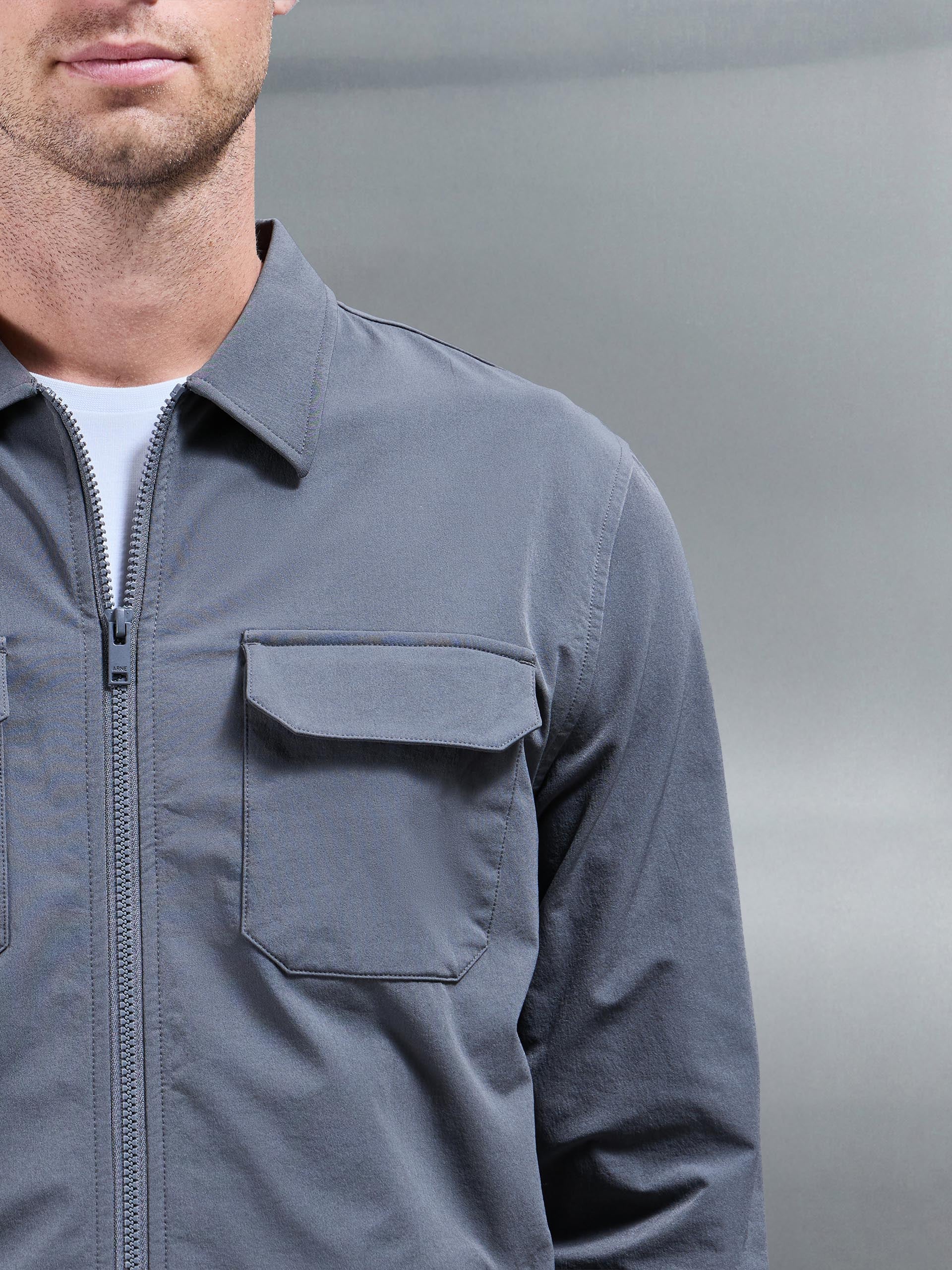 Cargo Jacket in Grey