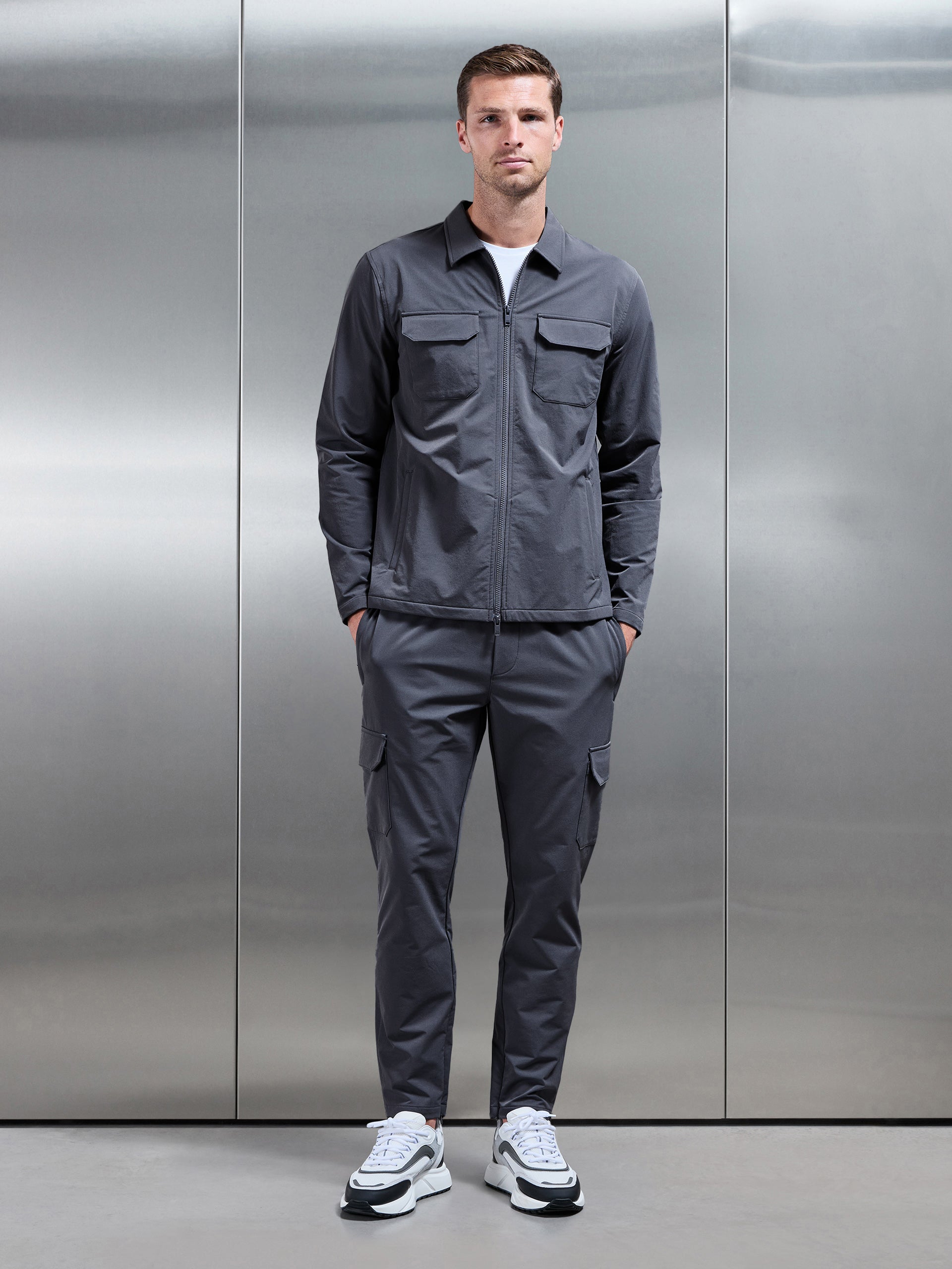 Cargo Jacket in Grey