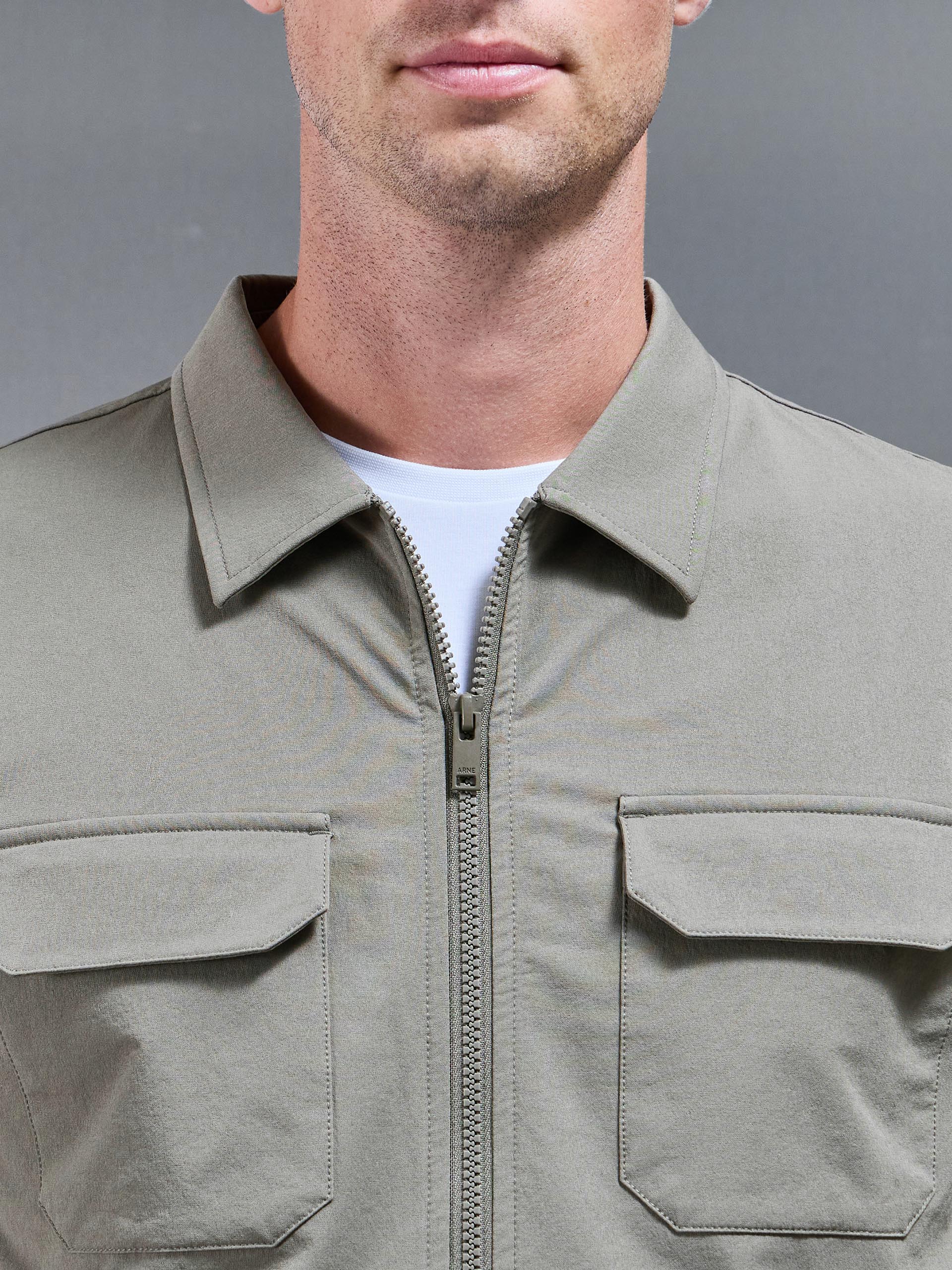 Cargo Jacket in Olive