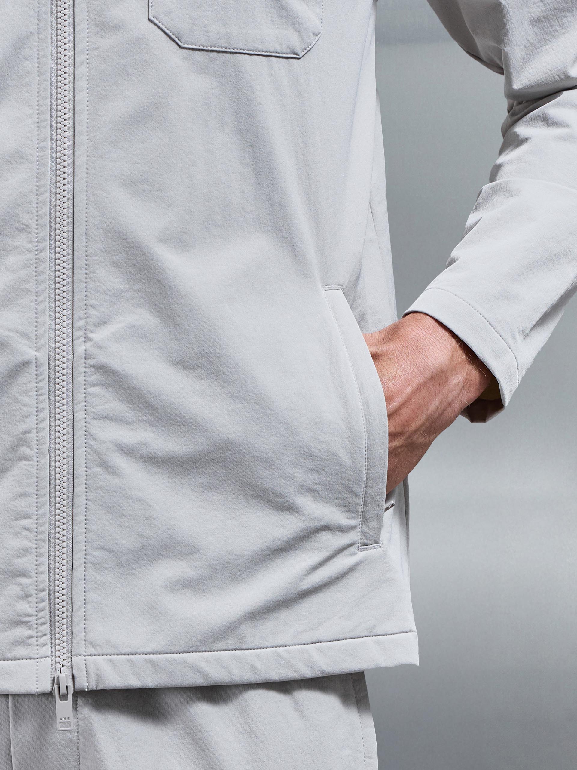 Cargo Jacket in Mid Grey