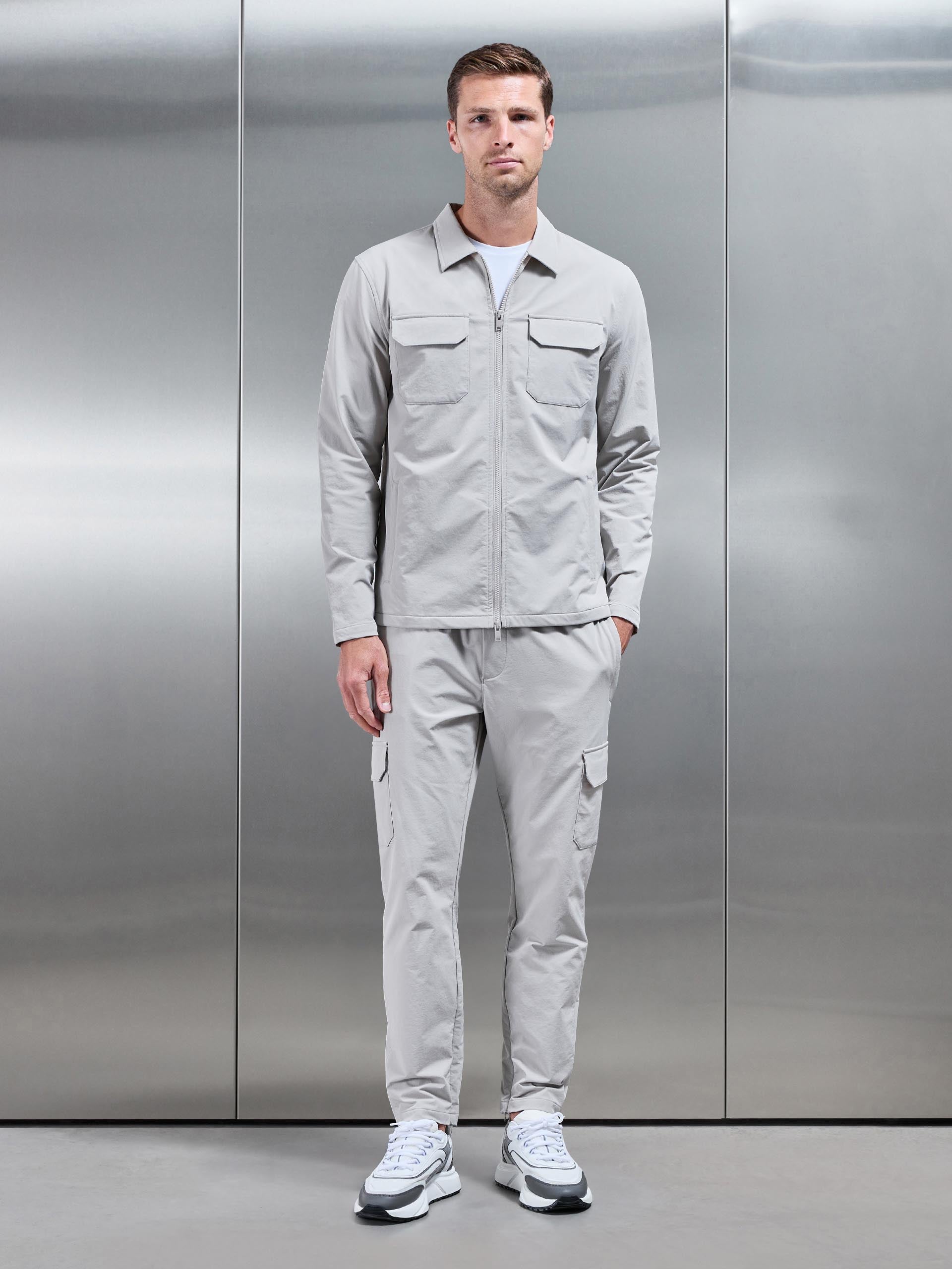 Cargo Jacket in Mid Grey