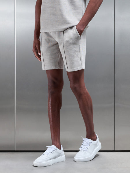 Cavour Textured Short in Stone