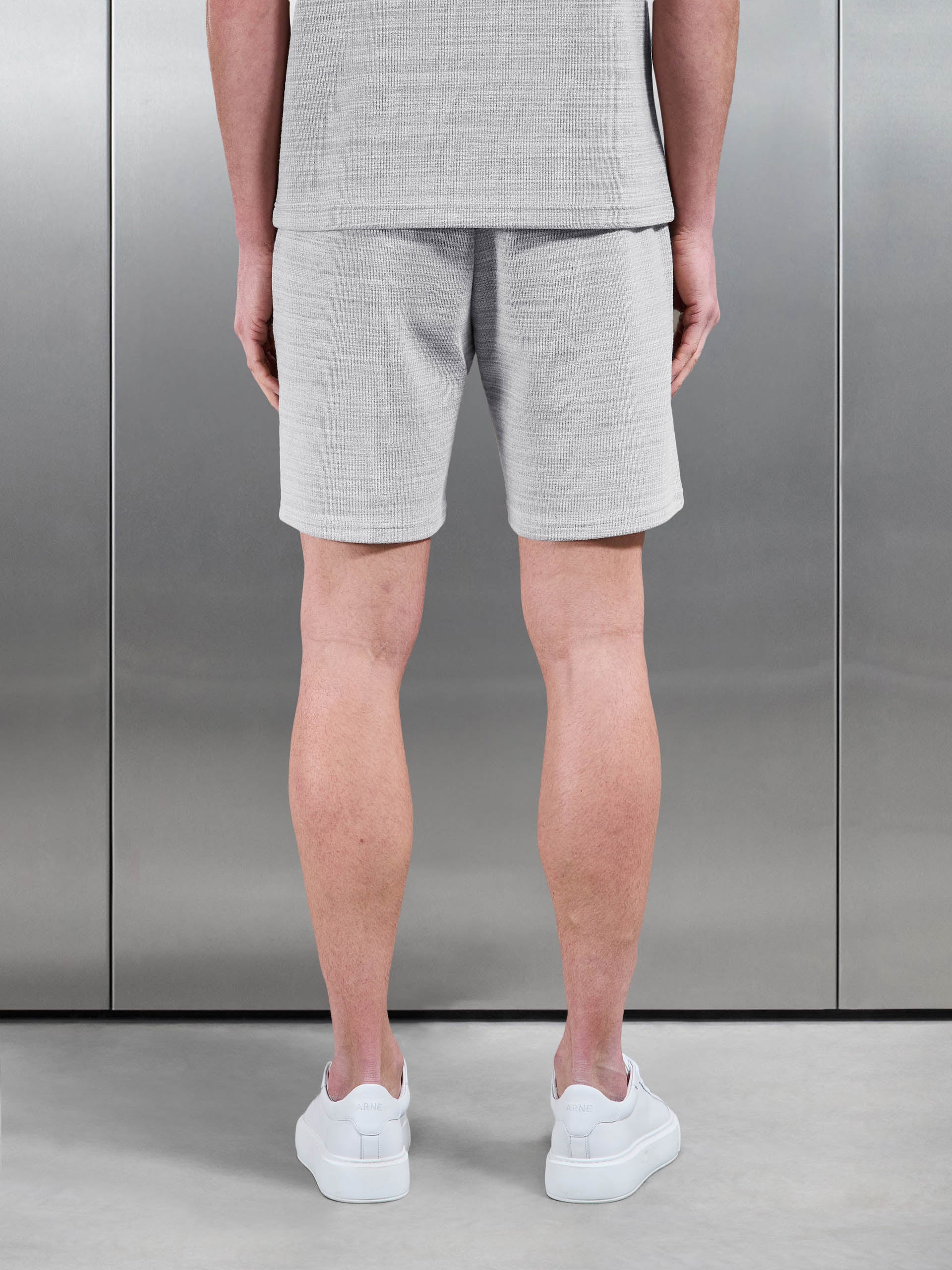 Cavour Textured Short in Stone
