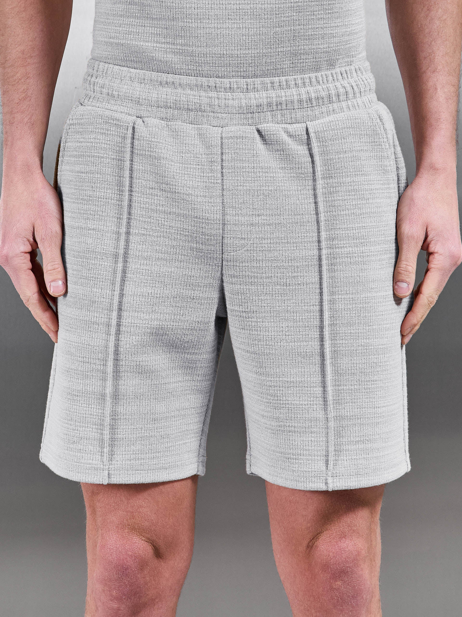 Cavour Textured Short in Stone