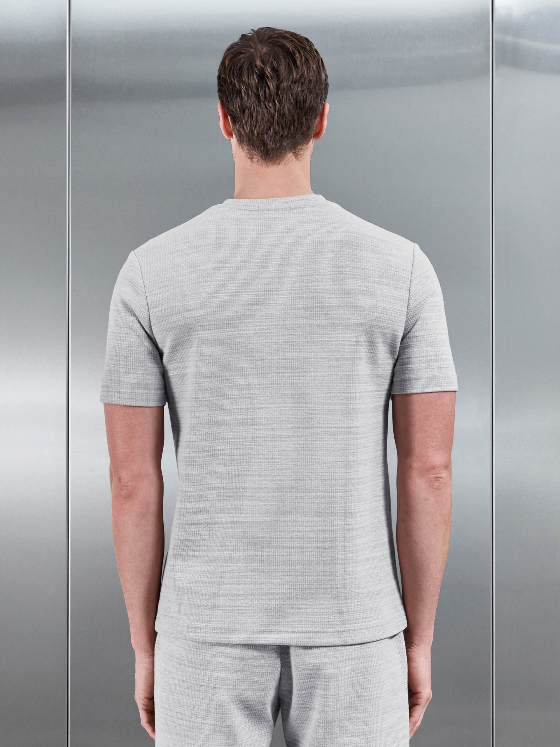Cavour Textured T-Shirt in Stone