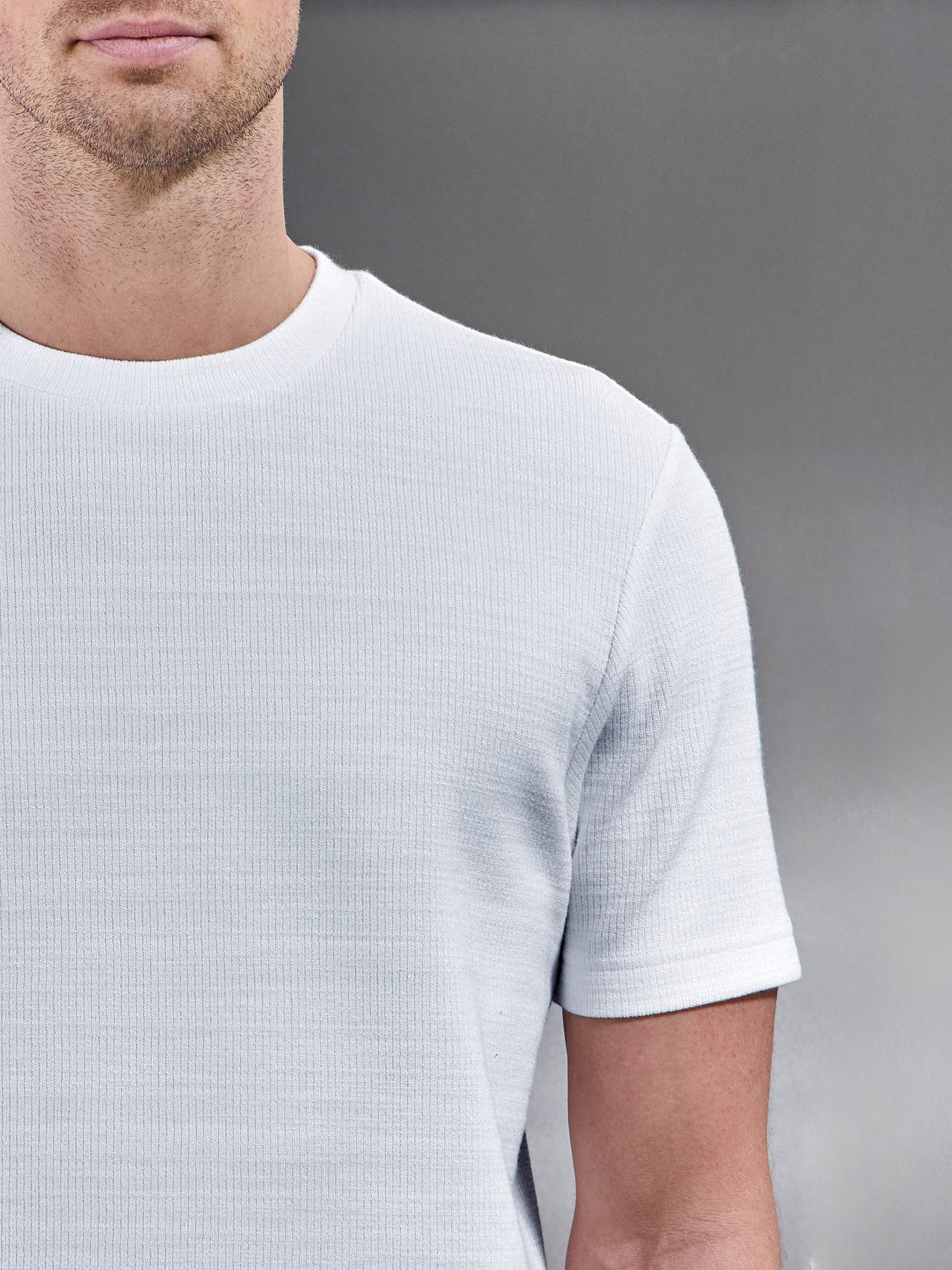 Cavour Textured T-Shirt in White