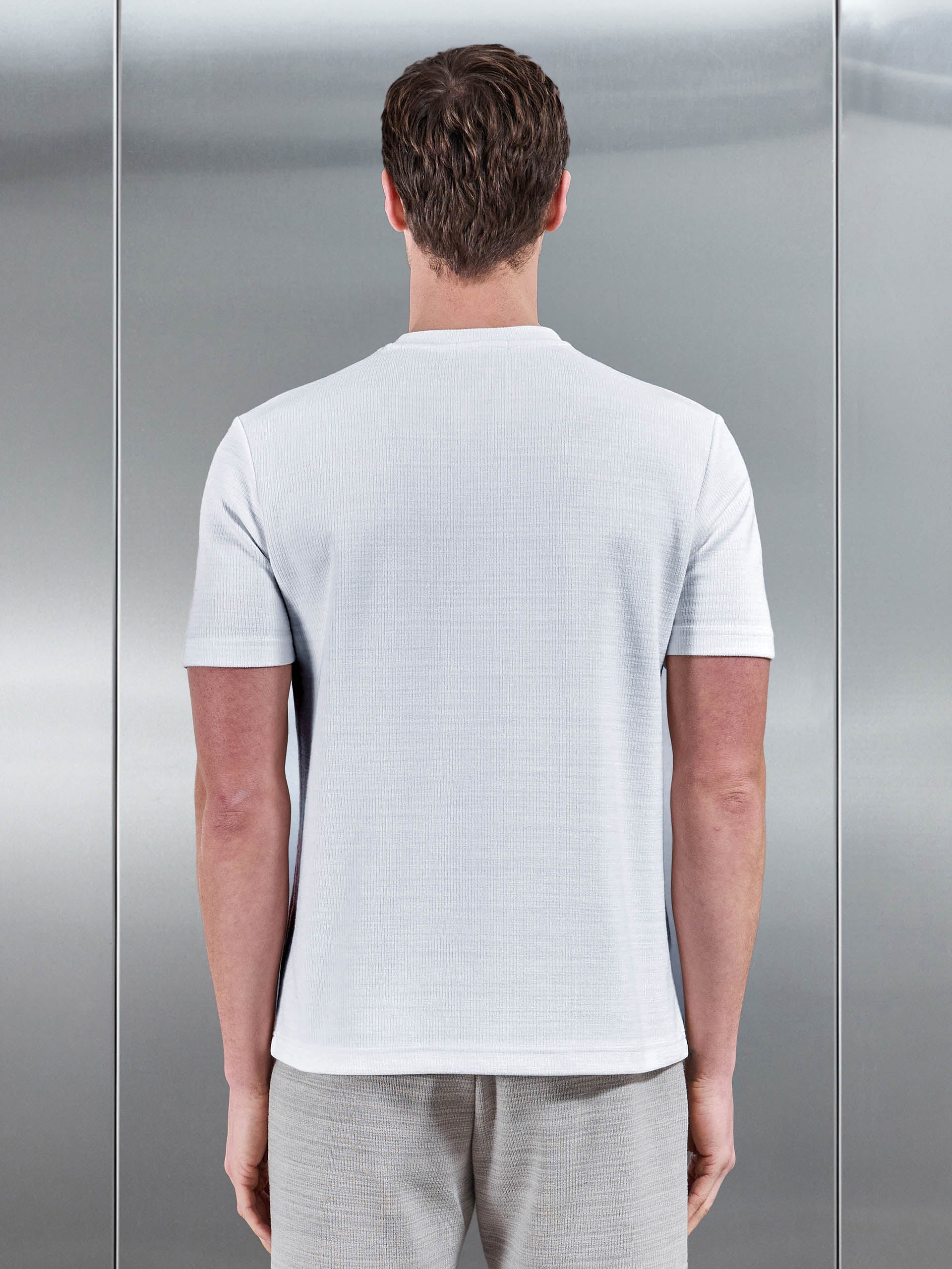 Cavour Textured T-Shirt in White
