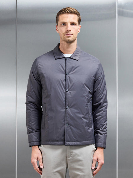 Padded Coach Jacket in Grey