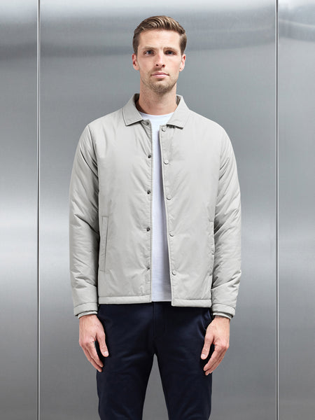 Padded Coach Jacket in Stone