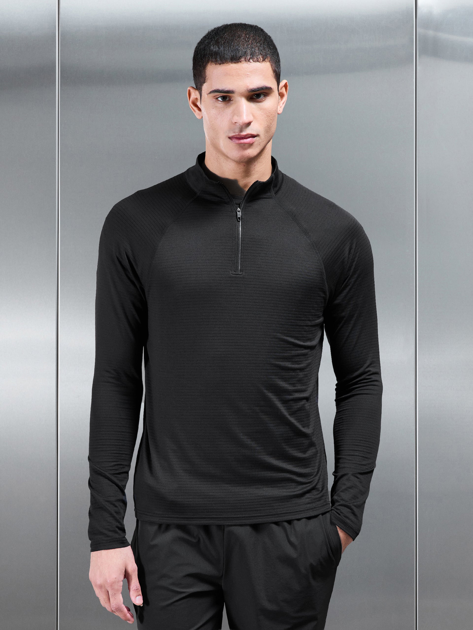 Condition Half Zip in Black