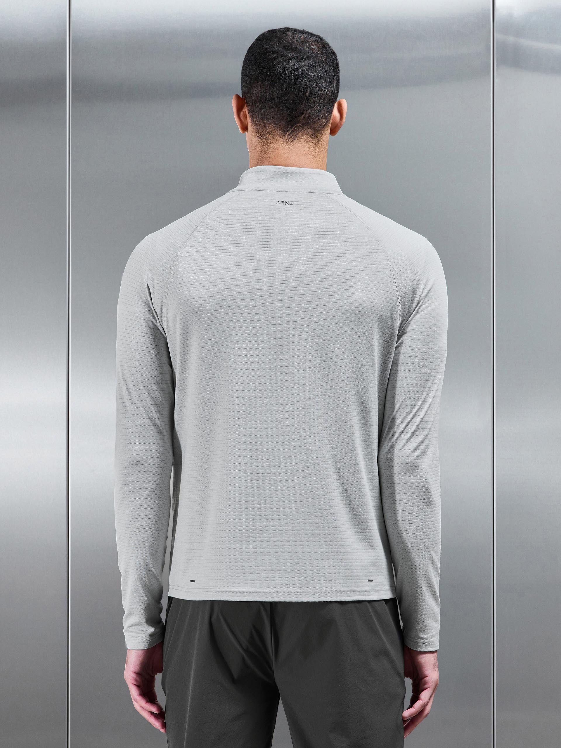 Condition Half Zip in Mid Grey