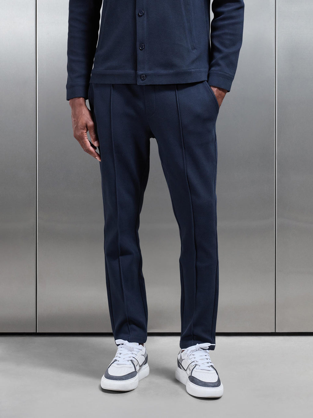 Cotton Twill Trouser in Navy
