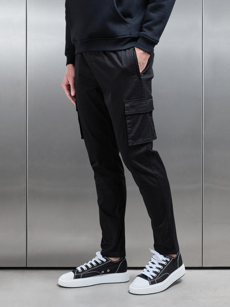 Cotton Cargo Pant in Black