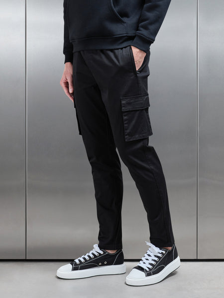 Cotton Cargo Pant in Black