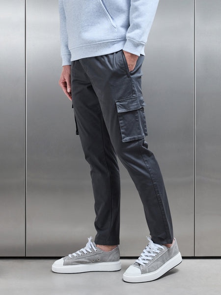 Cotton Cargo Pant in Grey