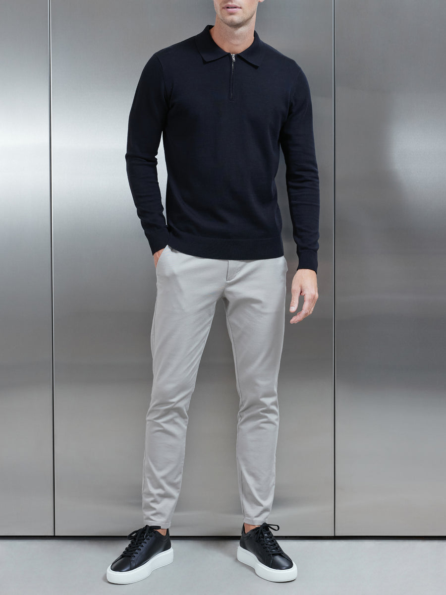 Gray polo best sale black pants