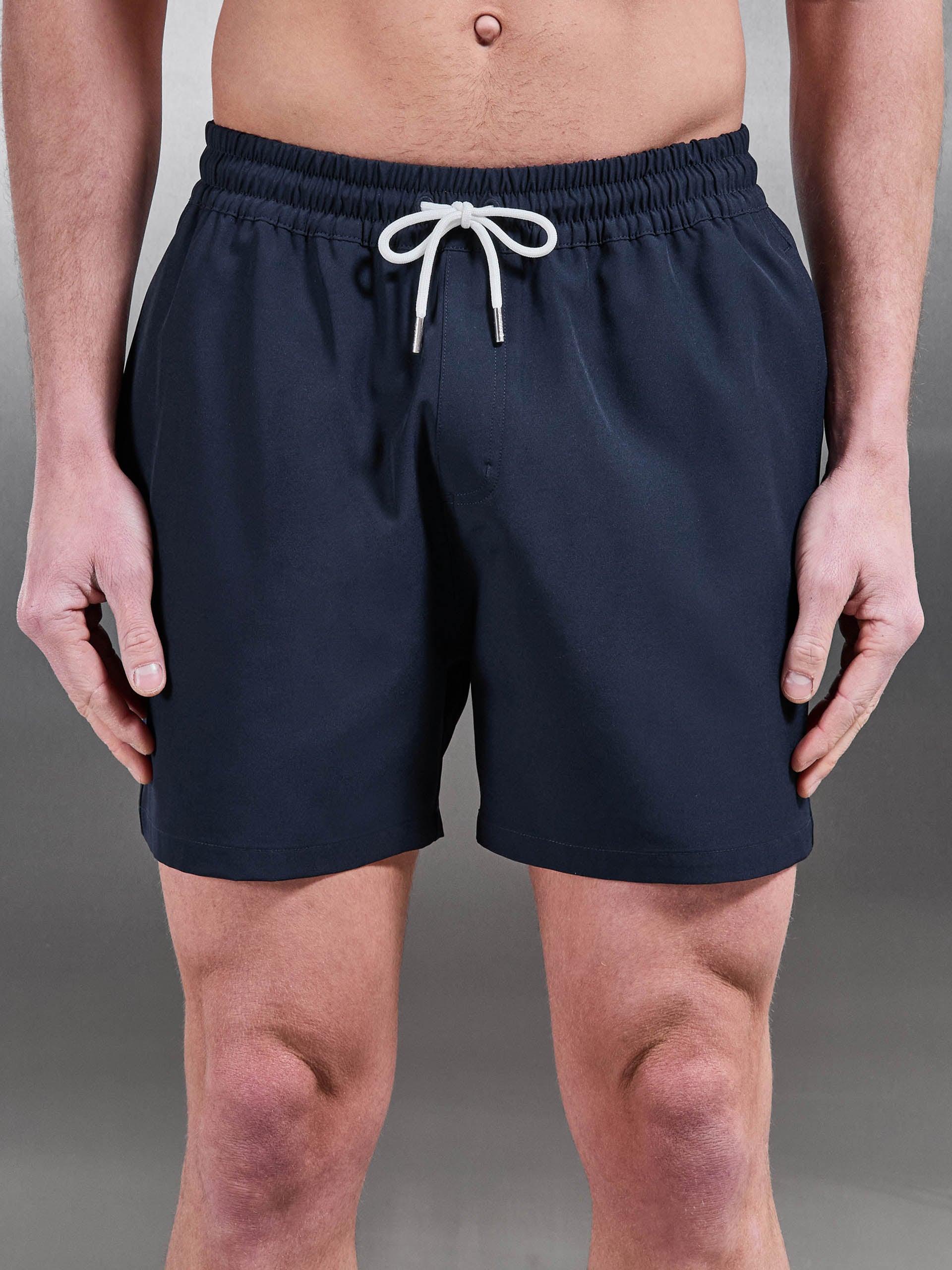 Essential Drawstring Swim Short in Navy