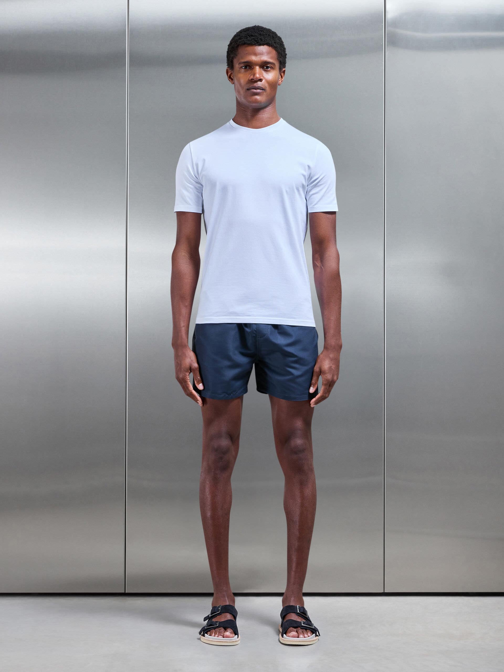 Essential Drawstring Swim Short in Navy