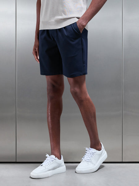 Essential Drawstring Tailored Short in Navy