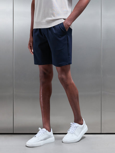 Essential Drawstring Tailored Short in Navy
