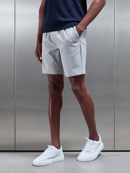 Essential Drawstring Tailored Short in Stone