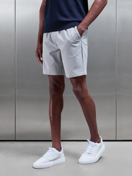Essential Drawstring Tailored Short in Stone