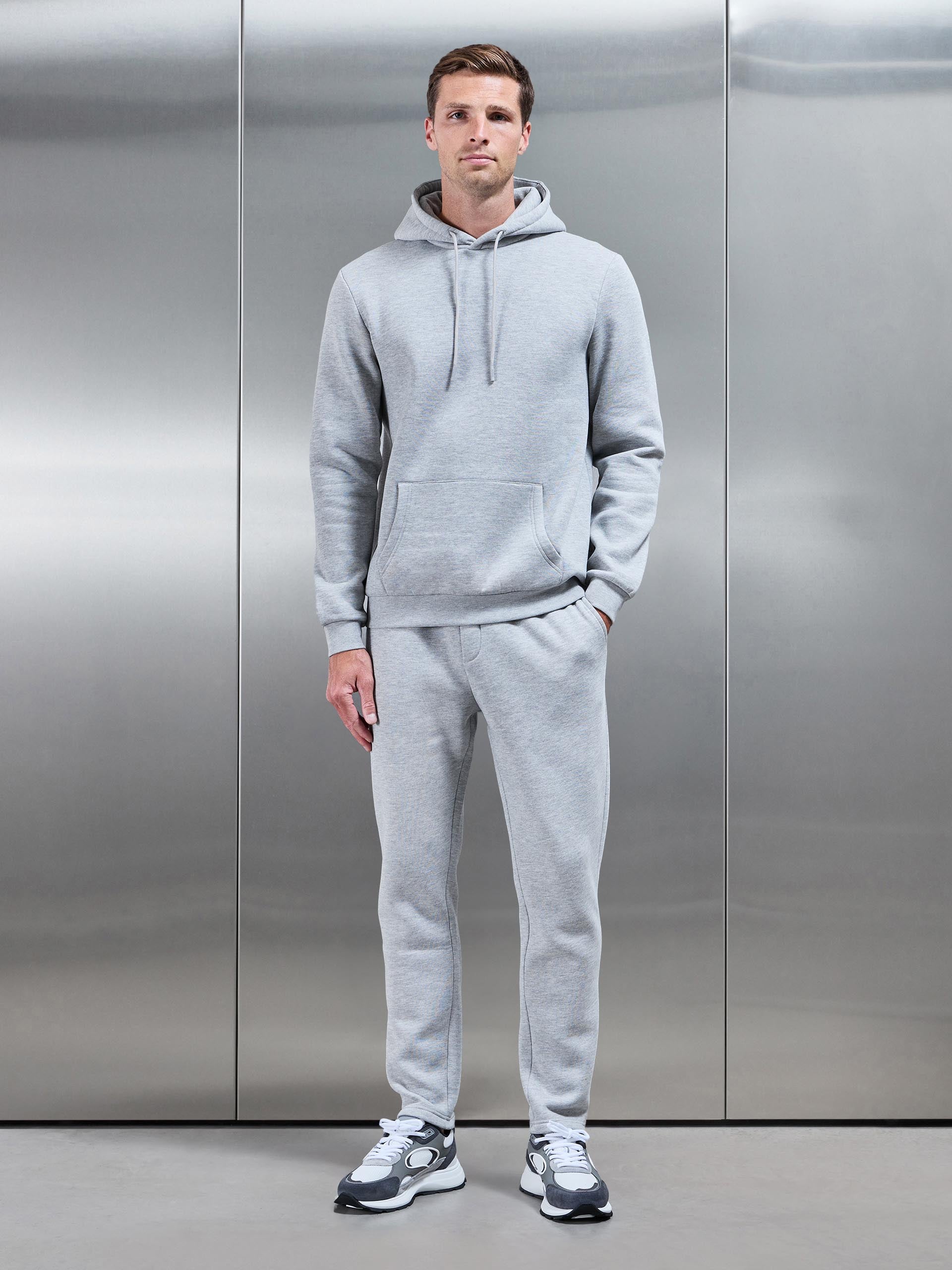 Essential Hoodie in Marl Grey