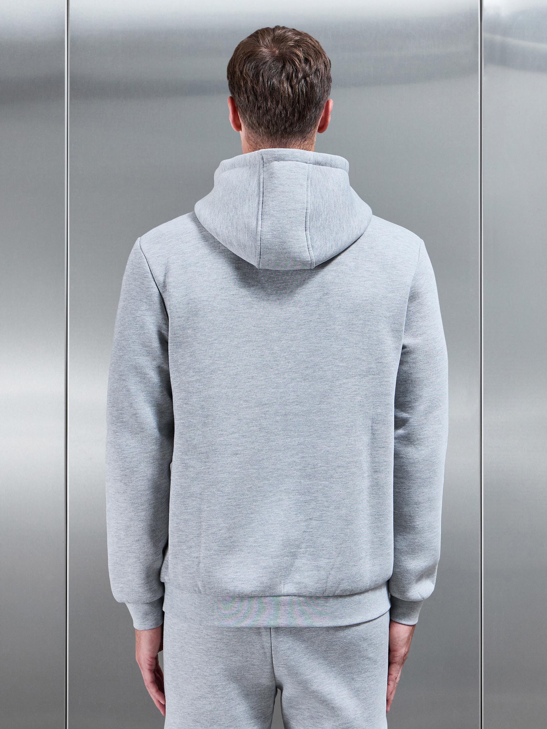 Essential Hoodie In Marl Grey