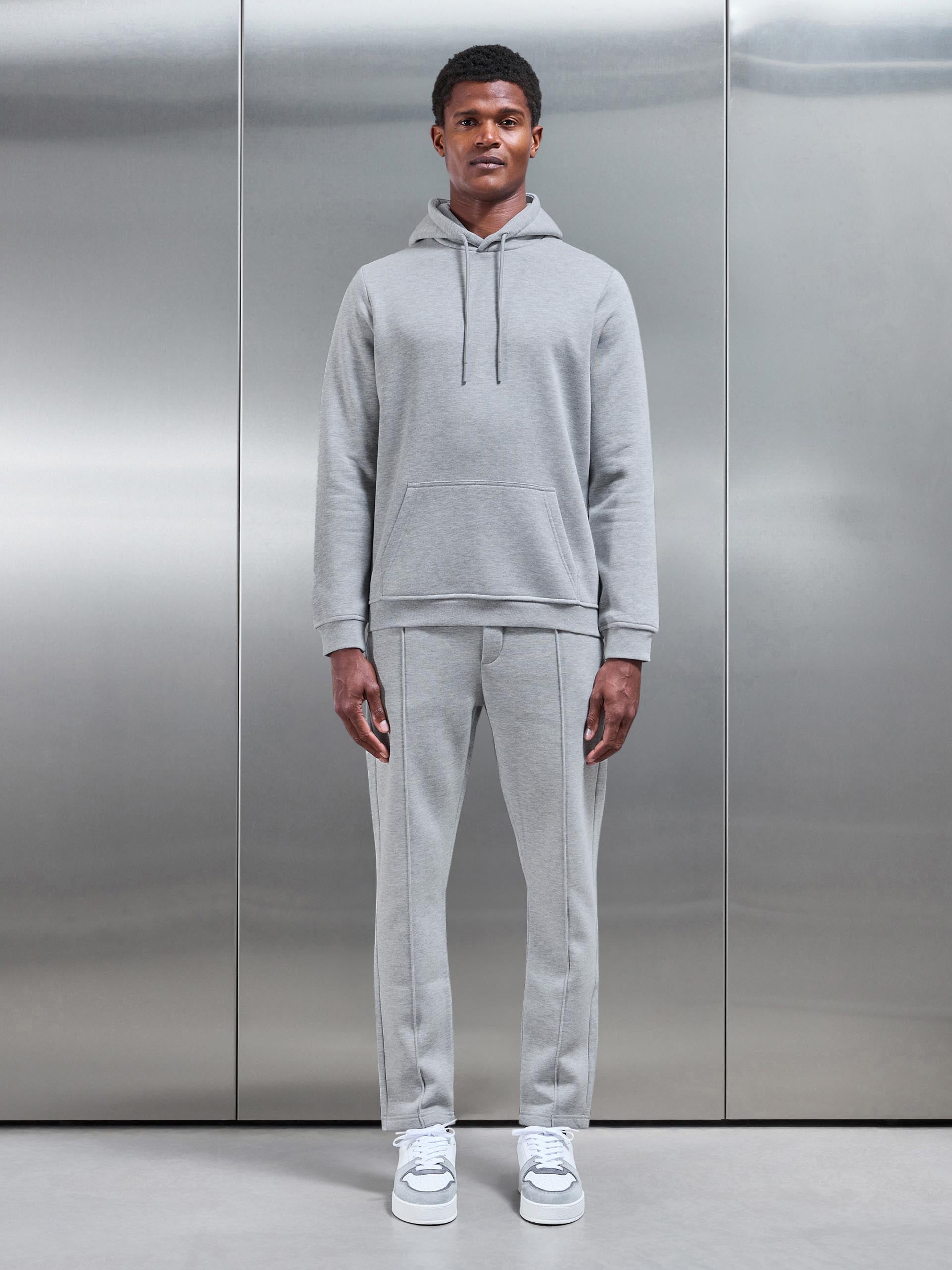 Essential Slim Fit Jersey Jogger in Marl Grey