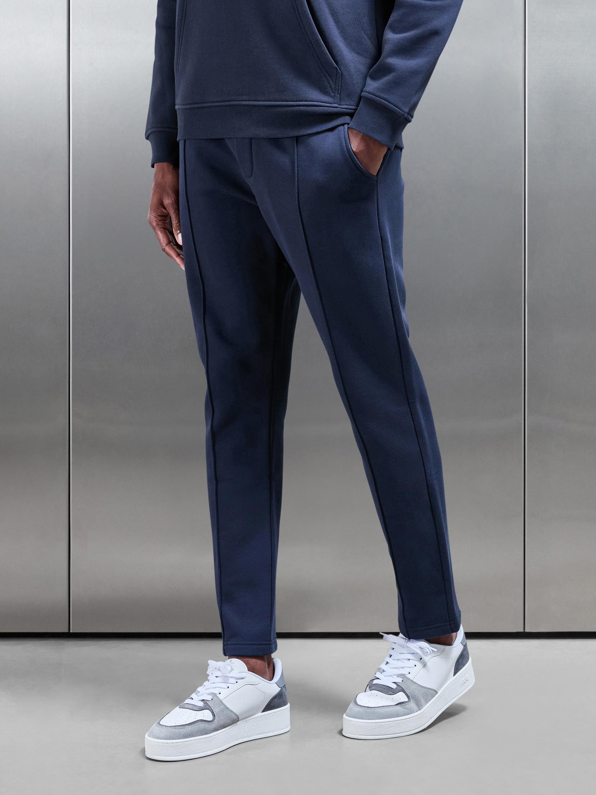 Essential Slim Fit Jersey Jogger in Navy
