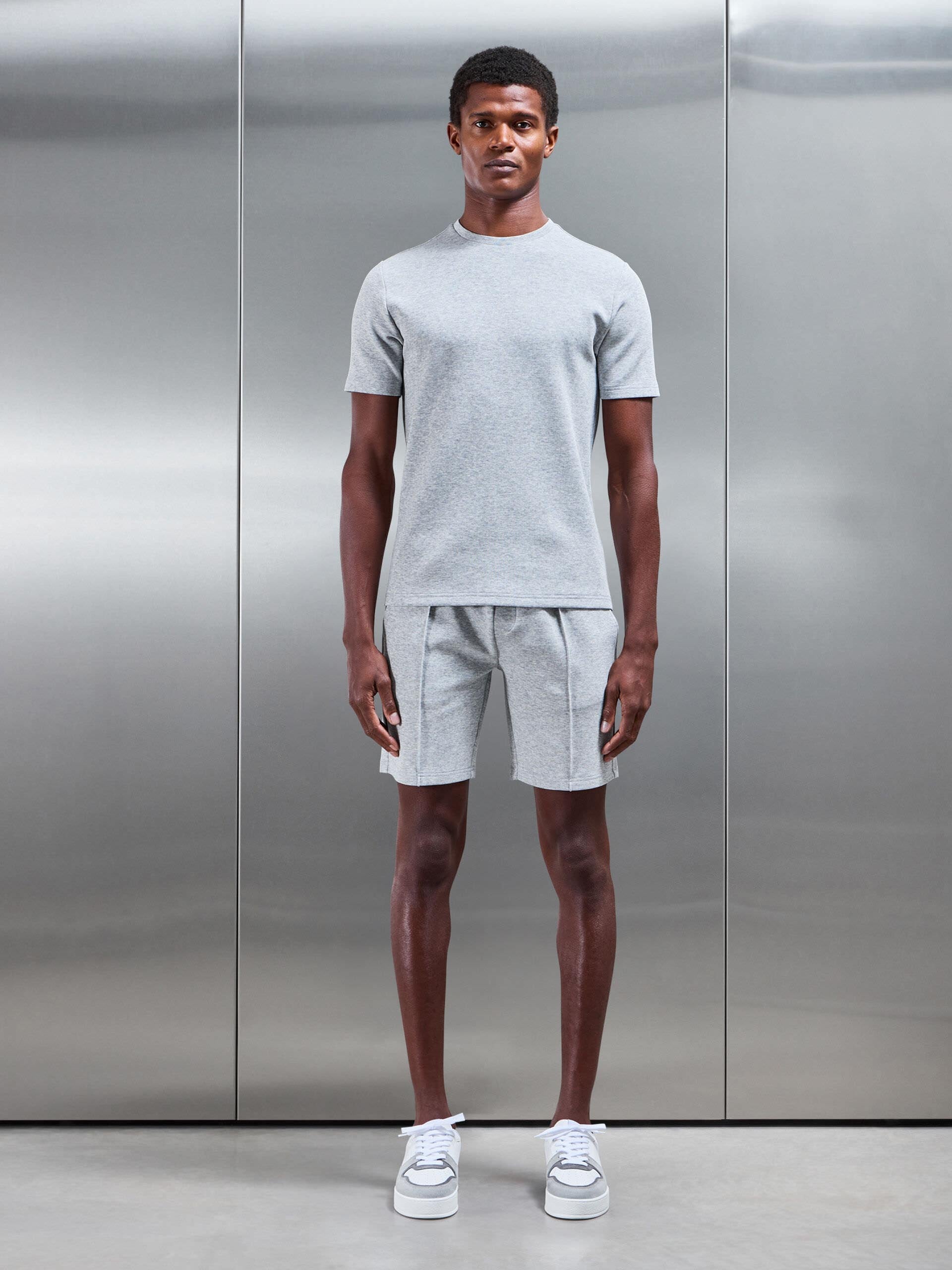 Everyday Luxe Short in Marl Grey