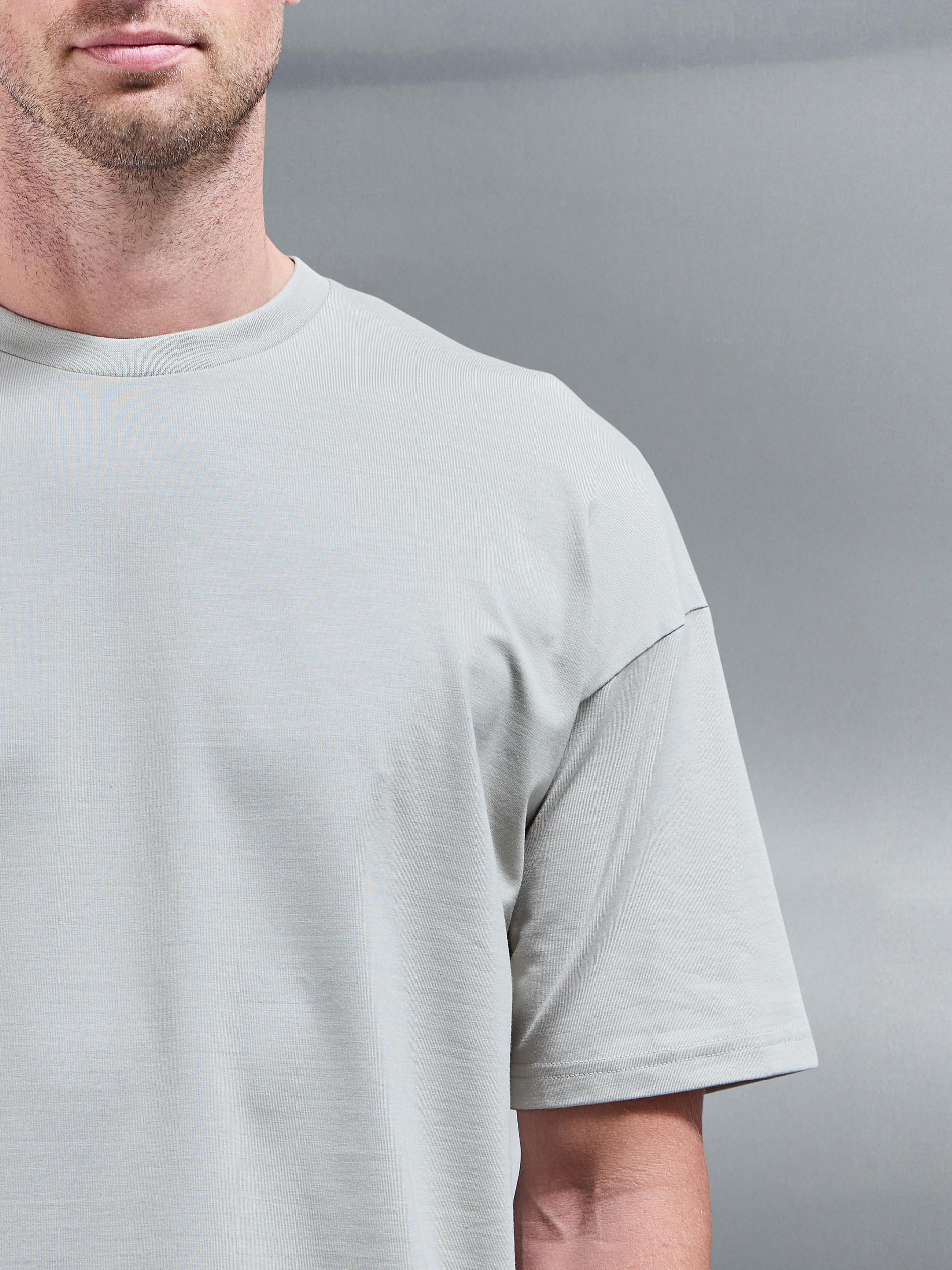 Essential Relaxed Fit Cotton T-Shirt in Stone
