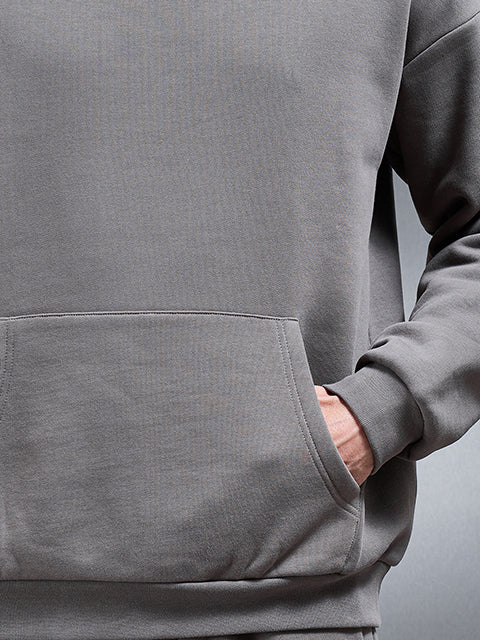 Essential Relaxed Hoodie in Grey