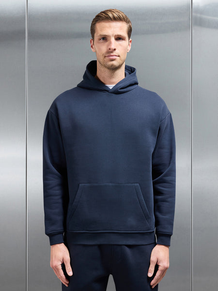 Essential Relaxed Hoodie in Navy