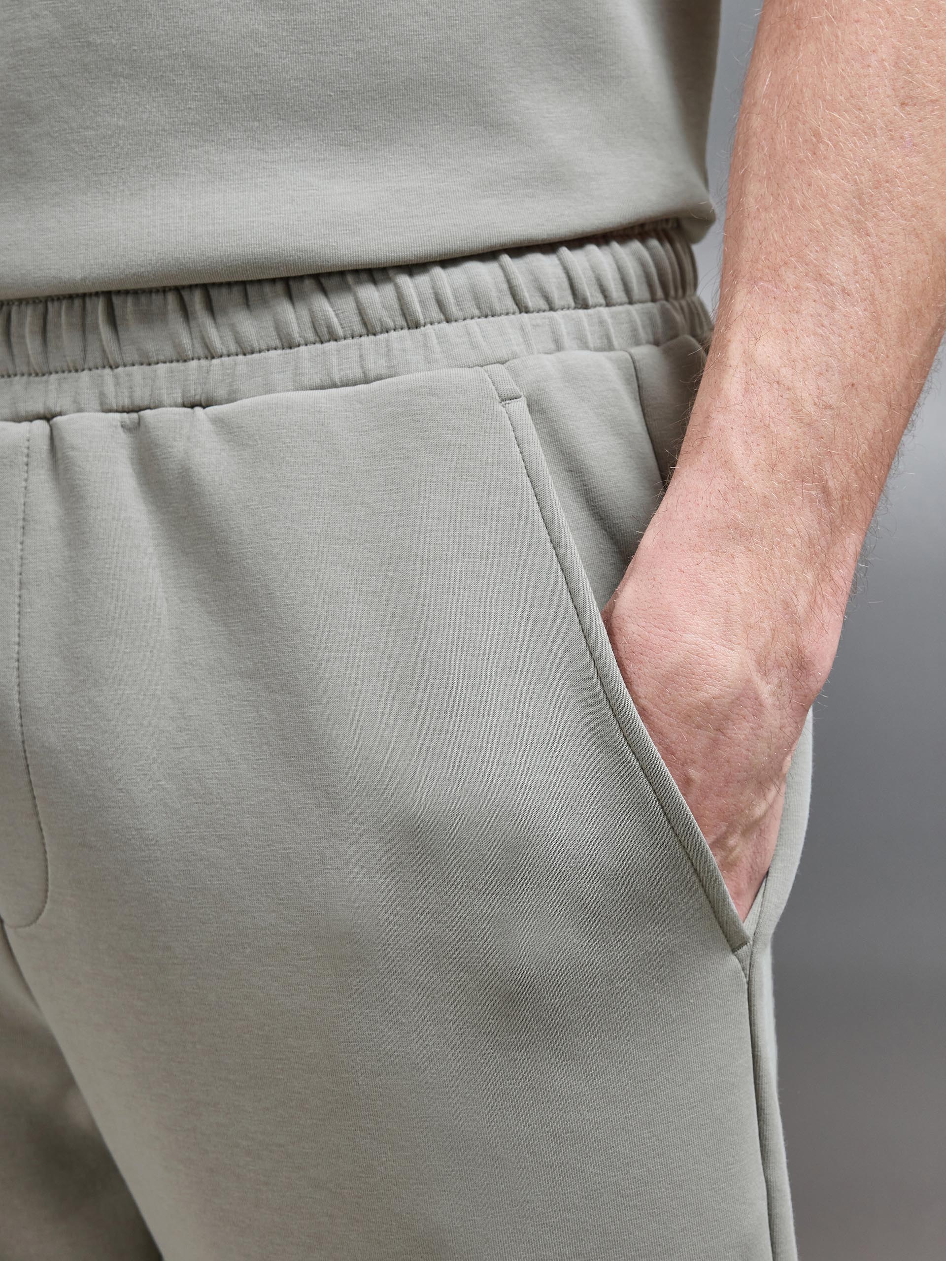 Everyday Luxe Straight Leg Jogger in Stone