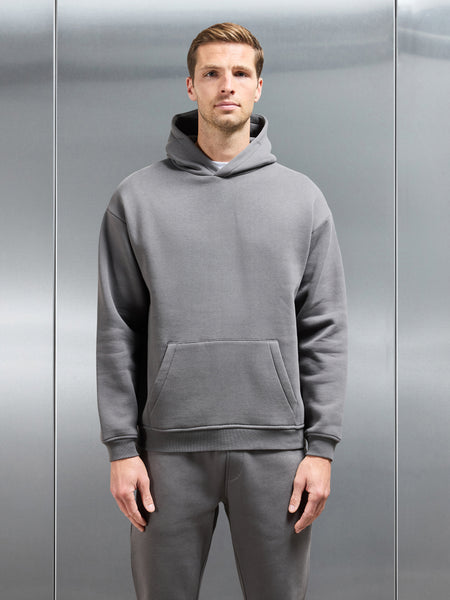 Essential Relaxed Hoodie in Grey