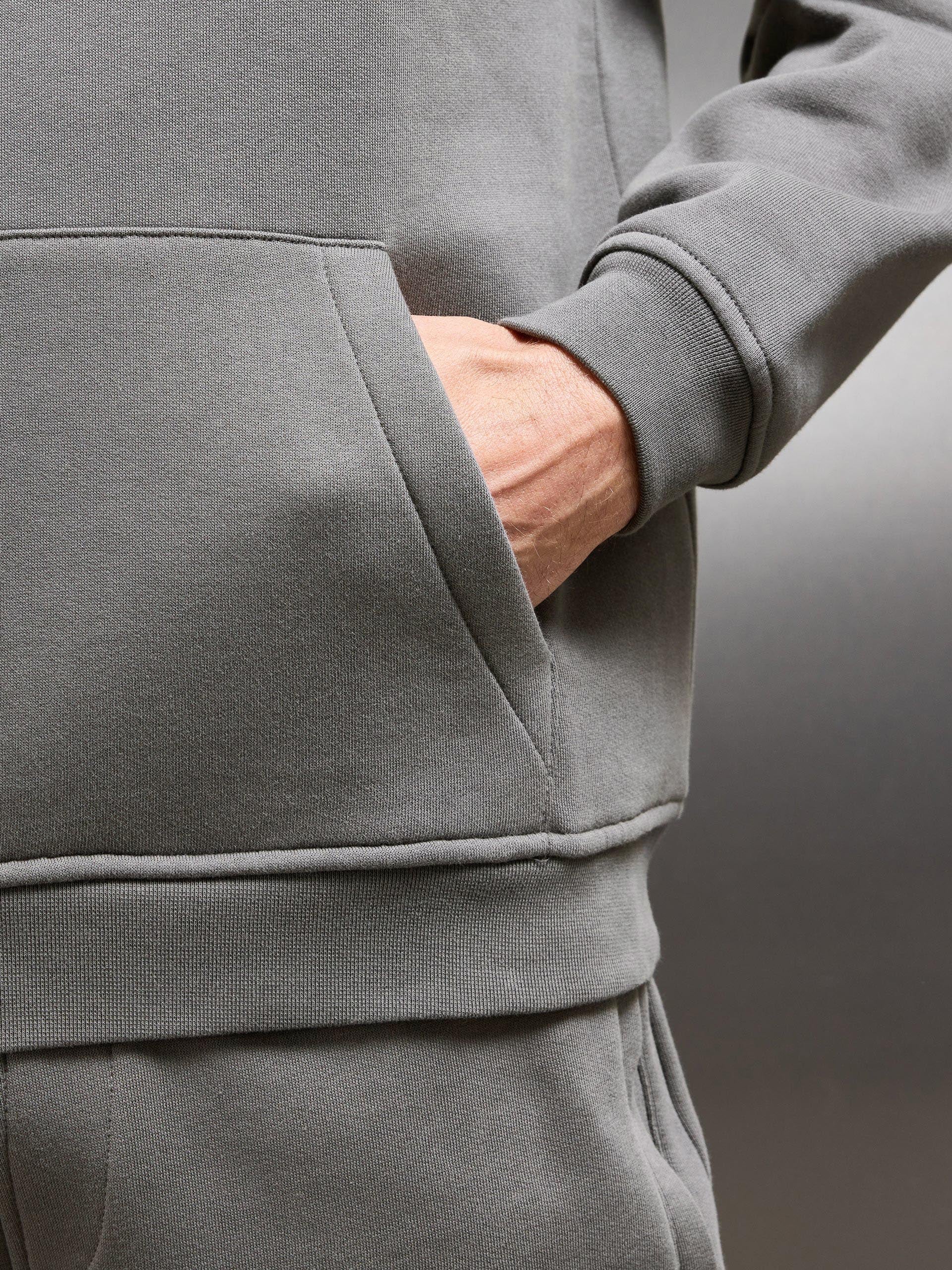 Essential Relaxed Fit Hoodie in Grey