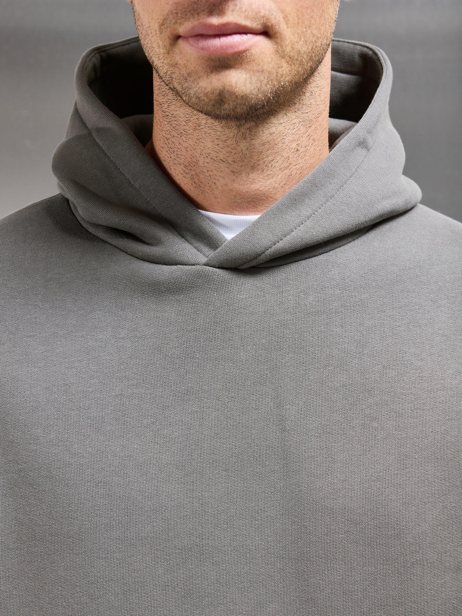 Essential Relaxed Fit Hoodie in Grey
