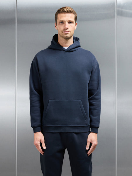 Essential Relaxed Hoodie in Navy