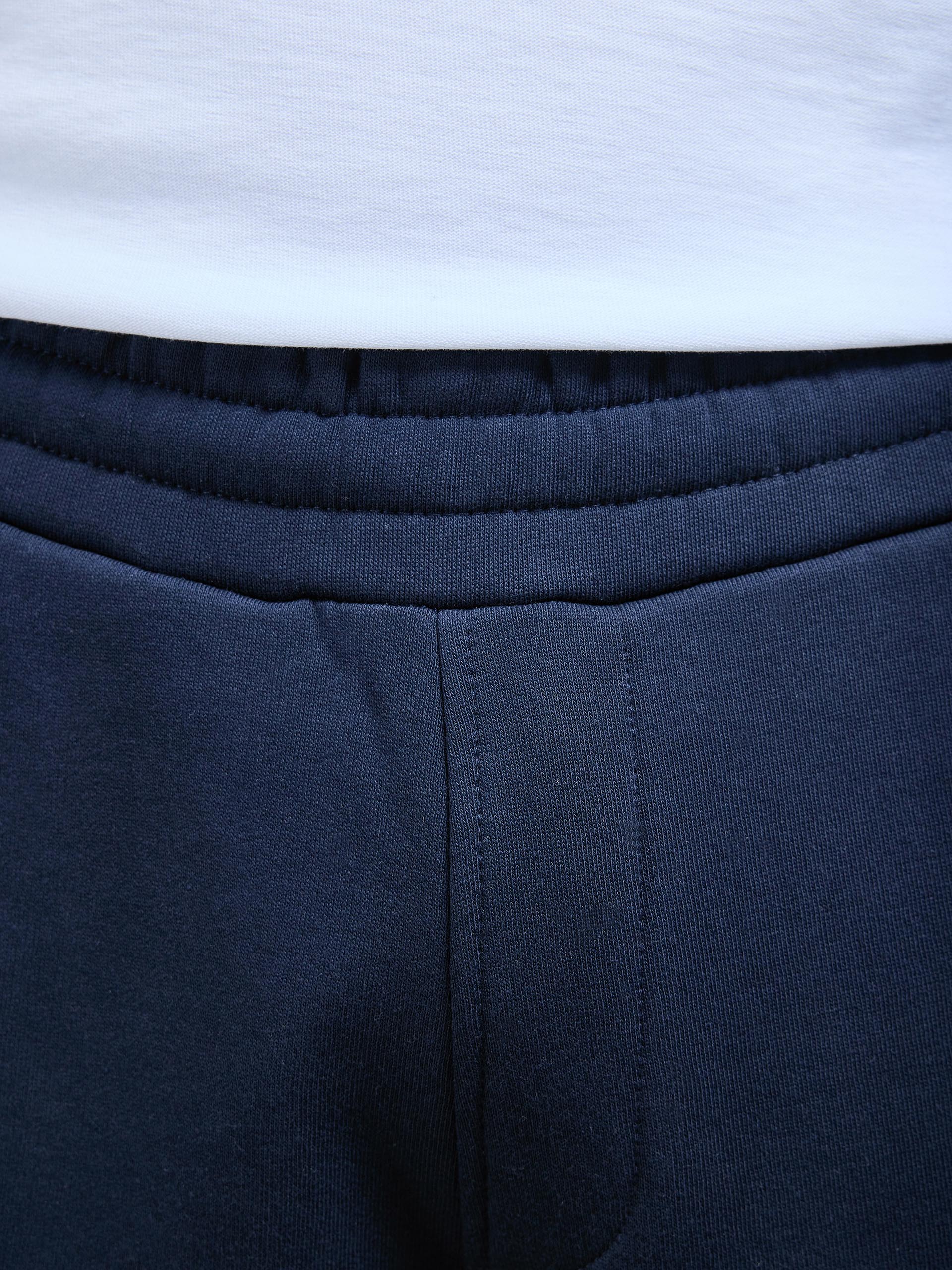 Essential Straight Leg Jersey Jogger in Navy