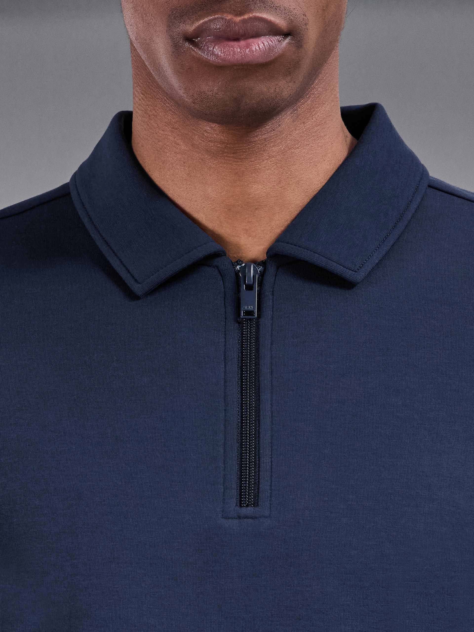 Everyday Luxe Polo Shirt in Navy