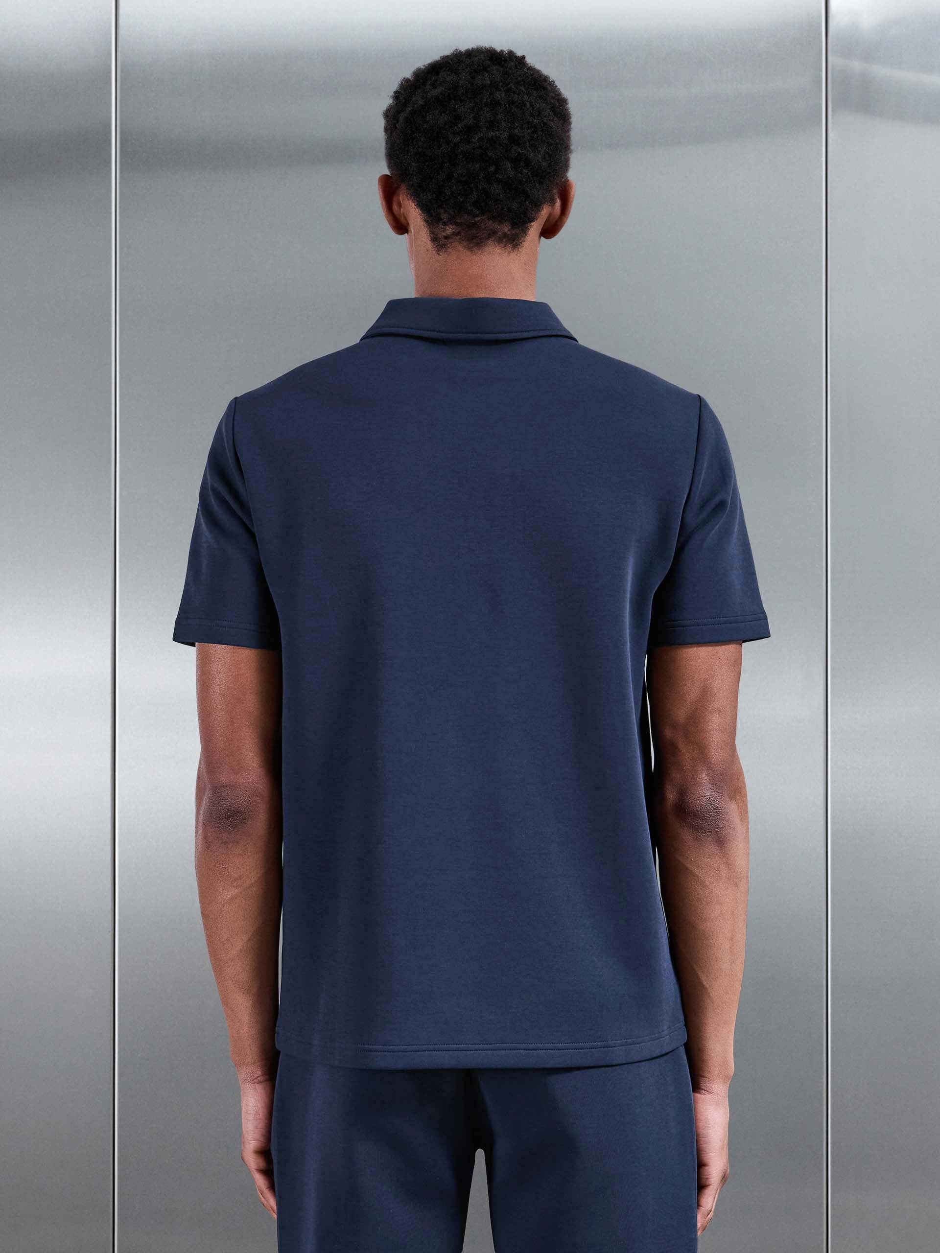 Everyday Luxe Polo Shirt in Navy